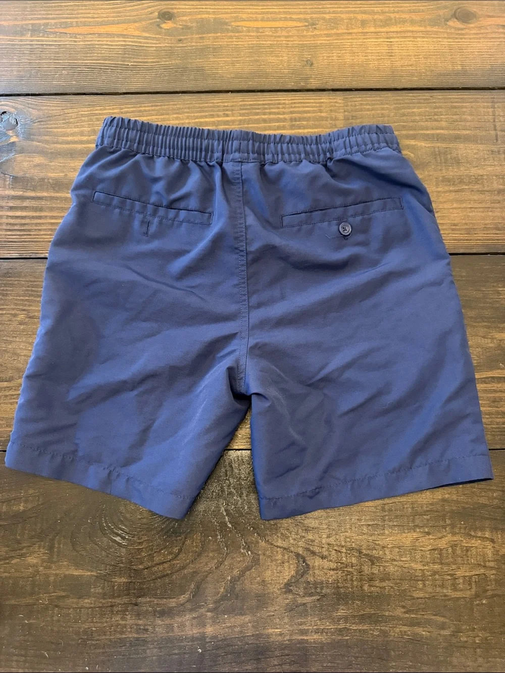 Vineyard Vines Men's Navy Swim Trunks with White Drawstring